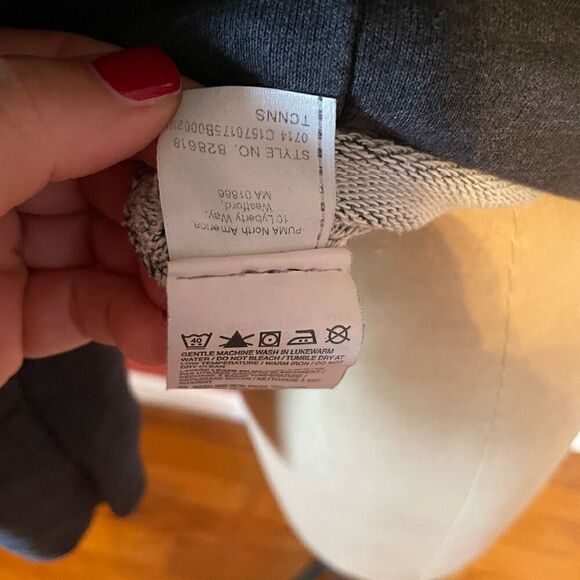 PUMA | dark gray cowl neck sweatshirt S - Picture 7 of 8